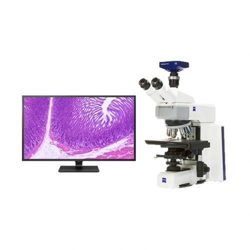 Kính hiển vi huỳnh quang phân giải cao kèm máy ảnh và máy tính